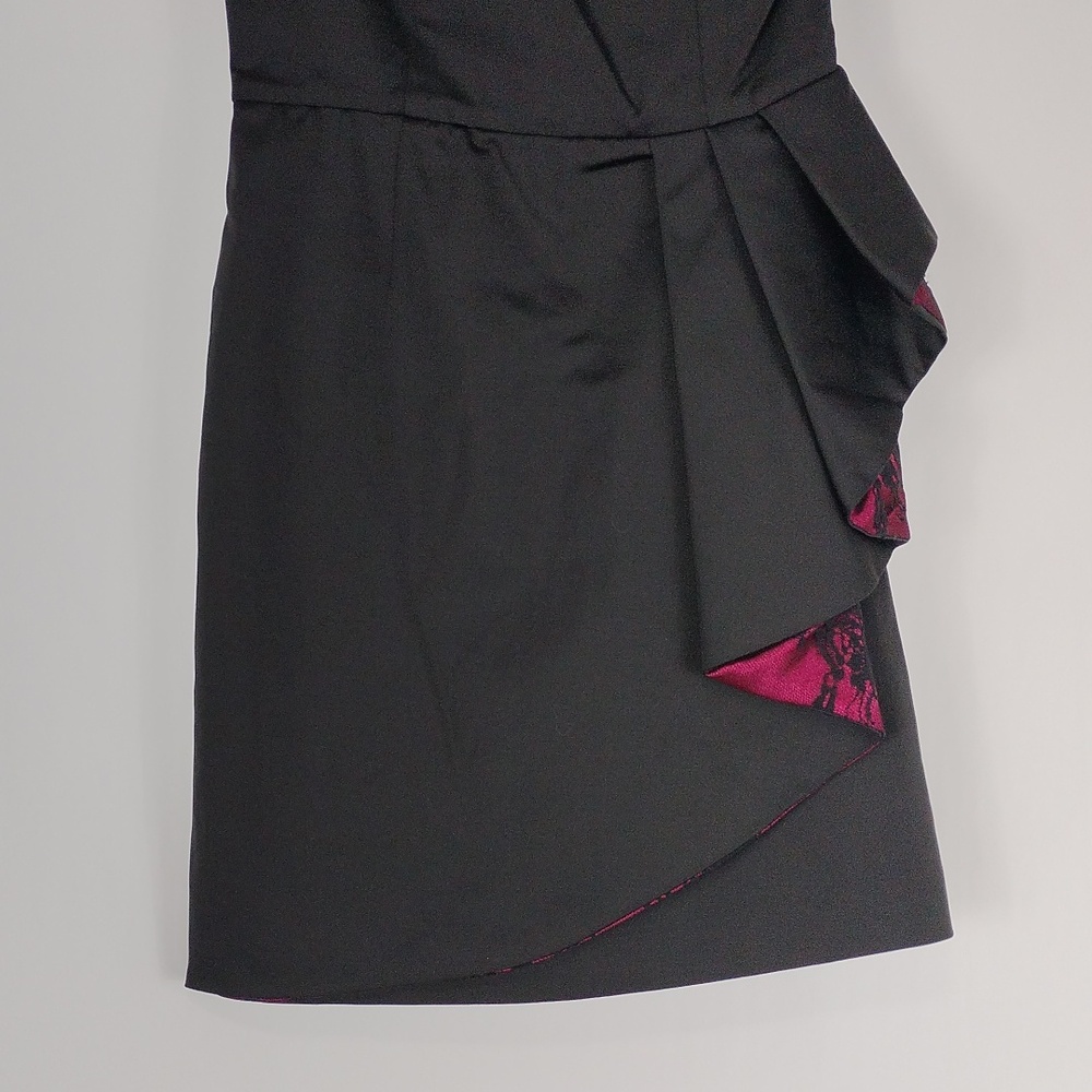 Guess One Shoulder Dress With Lace Ruffle - Picture 5 of 9